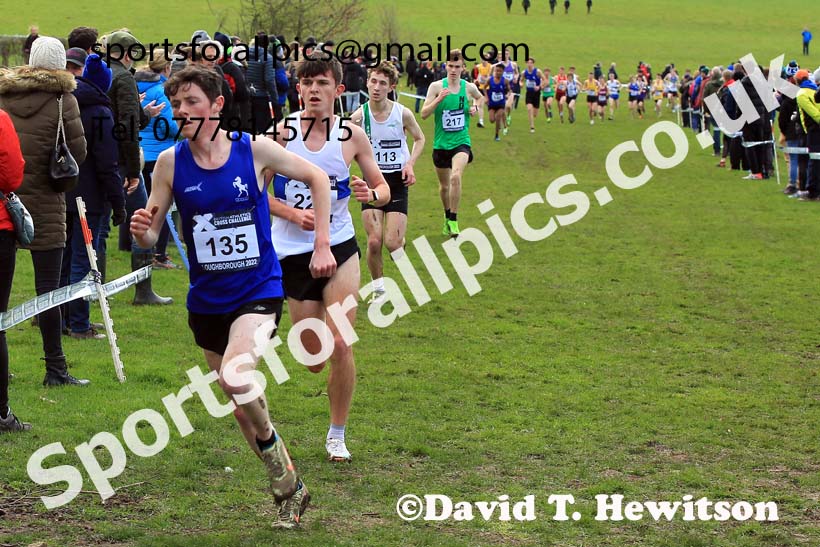 Mens Under-20s 2022 CAU Inter Counties Cross Country, Prestwold Hall, Loughborough.  Photo: David T. Hewitson/Sports for All Pics